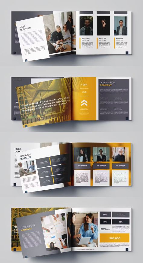 Annual Report Landscape Template InDesign. 20 custom pages. Professional Report Design, Annual Report Graphic Design, Nonprofit Annual Report Design, Nonprofit Annual Report, Annual Report Layout, Brochure Sample, Landscape Template, Report Design Template, Layout Book