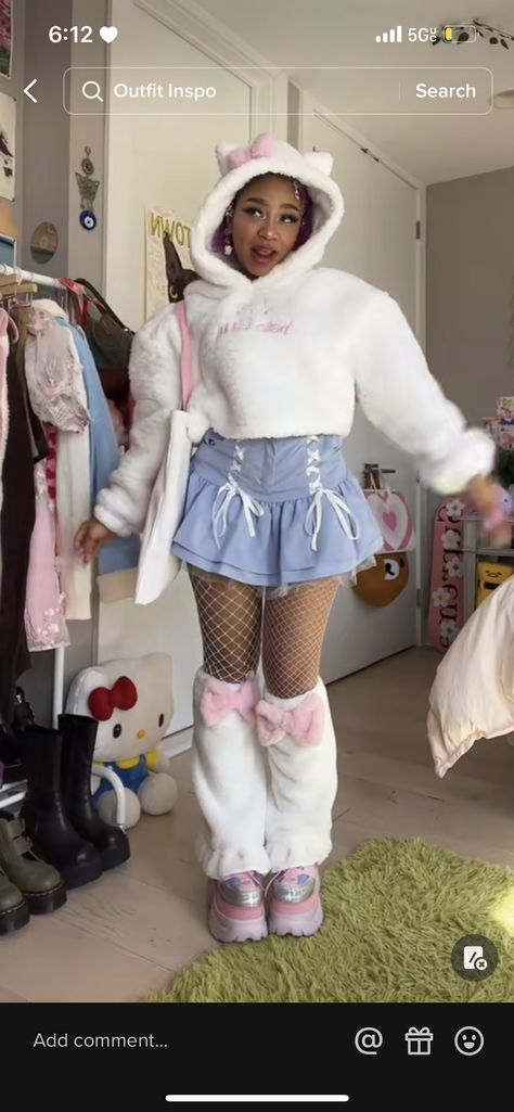 Sanrio Aesthetic Outfits, Alternative Black Women, Sanrio Aesthetic, Aesthetic Fits, Future Outfit, Swaggy Outfits, Really Cute Outfits, Kawaii Clothes, Girly Outfits