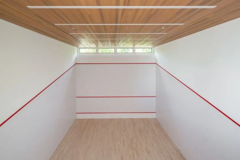 Amagansett home with squash court in the basement asking $13M - Curbed Hamptons Squash Court, Bocce Court, Acres Of Land, Rooftop Deck, The Basement, Luxury Real Estate, The Hamptons, Homes For Sale, Basement