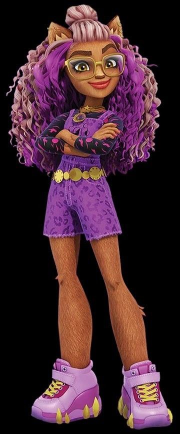 G3 Clawdeen, Draculaura And Frankie, Daughter Of Apollo, Wolf Pack Tattoo, Monster High Wiki, Wolf Poses, Monster Treats, Black Leg Warmers, Yellow Claw