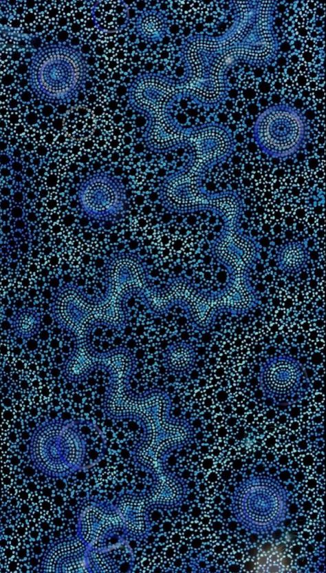 Blue Vibes Wallpaper, Blue Vibes, Aboriginal Dot Painting, Indigenous Australian Art, Aboriginal Dot Art, Aboriginal Painting, Vibes Wallpaper, Aboriginal Artwork, Phone Wallpaper Patterns