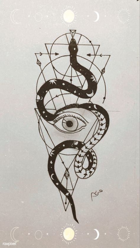 Trippy Snake Drawing, Snake Wrapped Around Drawing, Slytherin Snake Drawing, Easy Dark Drawings, Drawings Of Snakes, Snake Line Drawing, Snake Drawing Sketches, Serpent Drawing, Hourglass Drawing