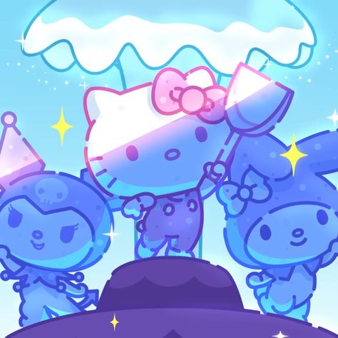 Hello Kitty And Friends Super Cute Adventures, Hello Kitty And Friends Pfp, Hello Kitty And Friends Icons, Trio Friends Aesthetic, Hello Kitty And Friends Wallpaper, Cinnamon Wallpaper, Trio Pfp, Silly Pics, Friend Wallpaper