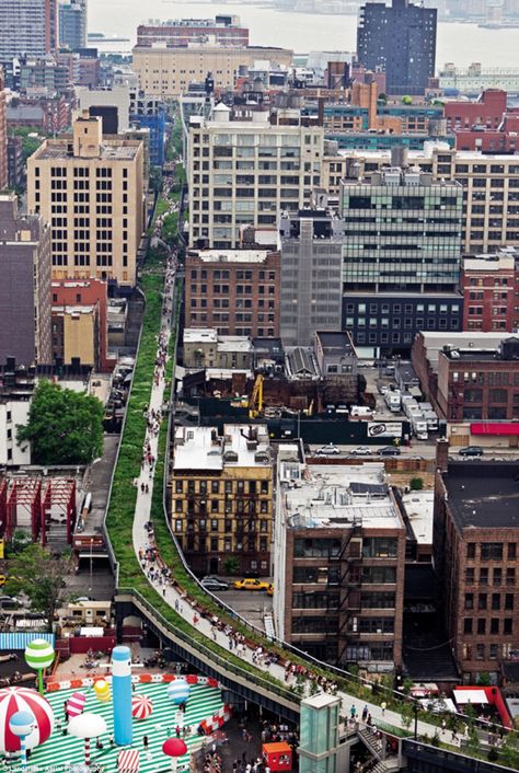 Transformation: The skyline, an elevated park built on top of the tracks of a disused railway, weaves its way through NY city blocks. High Line Park, Peisaj Urban, Voyage New York, Side Yards, Meatpacking District, Ville New York, High Line, Nyc Trip, City That Never Sleeps