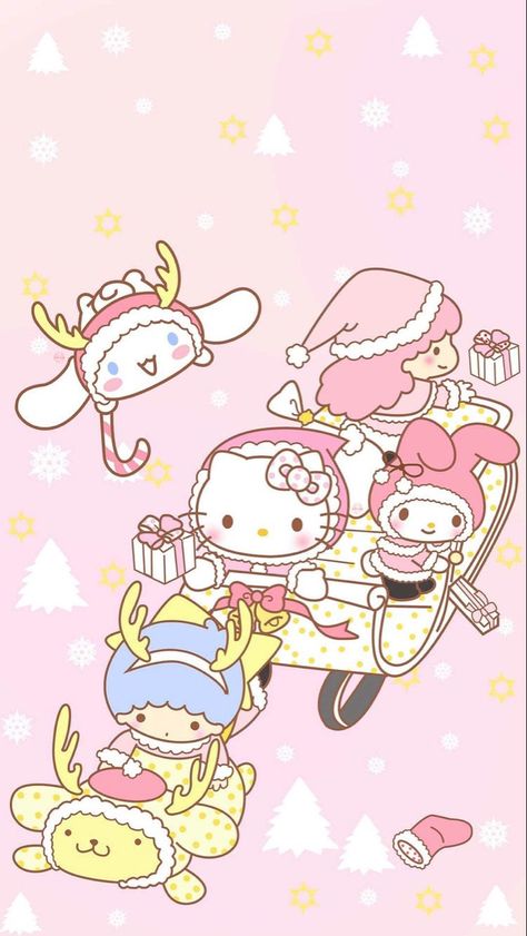 Little Twin Stars Christmas Wallpaper, Sanrio Holiday Wallpaper, Hello Kitty Christmas Wallpaper Ipad, My Melody Christmas Wallpaper, Cinnamoroll Christmas Wallpaper, Christmas Kawaii Wallpaper, Christmas Wallpaper Sanrio, Sanrio Christmas Wallpaper, Hello Kitty Christmas Wallpaper