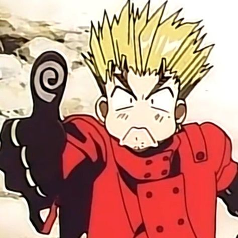 vash the stampede Vash Stampede 98, Vash The Stampede 98 Icon, Vash Stampede 1998 Icon, Vash The Stampede 98, Trigun 98, Trigun Icons, Kawaii Mascot, Vash The Stampede, Trigun Stampede