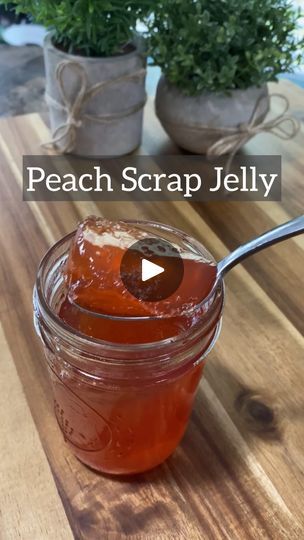 1K views · 6.8K reactions | From peach scraps to jelly! 🍑 After canning sliced peaches, I saved the peels and pits for this jelly. Boiled for 45 minutes, strained, added pectin and sugar, and water-bath canned for 10 minutes. Used the Sure Jell pectin canning recipe with a twist—peach scraps instead of whole peaches. Note: there’s some debate about using pits, so do your research! 🍯 

#CanningRecipes #HomemadeJelly #zerowastekitchen #PeachJelly #Canning | Homegrown Florida | Ruby Amanfu · Easy To Love (Instrumental) Peach Jam Recipe Canning With Pectin, Peach Scrap Jelly, Peach Jelly Recipe Canning, Garden Canning, Recipe Keeper, Peach Jam Recipe, Sliced Peaches, Food Canning, Peach Jelly