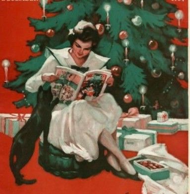 Vintage Christmas Magazine, Vintage Christmas Magazine Covers, Christmas Magazine Cover, Holiday Magazine Covers, Vintage Christmas Poster, 1930s Christmas, American Girl Magazine, Christmas Magazine, Holiday Magazine