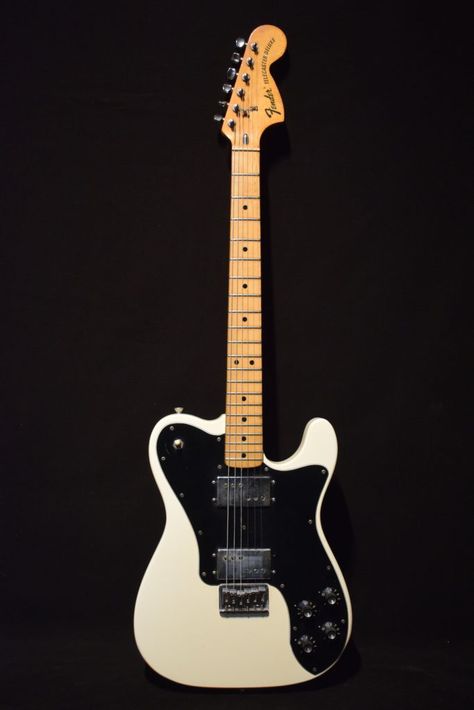 1974 Fender Telecaster Deluxe White Fender Thinline Telecaster, Fender Guitars Telecaster, Fender Thinline, Fender Telecaster Deluxe, Telecaster Bass, Telecaster Deluxe, Custom Fender, Telecaster Thinline, Learn Guitar Chords