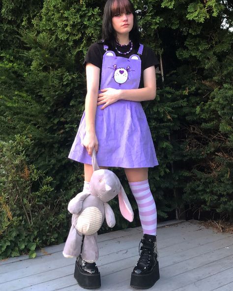 Bear Outfits, Care Bear, Pastel Goth, Tshirt Dress, Shirt Dress, My Style, T Shirt, Clothes