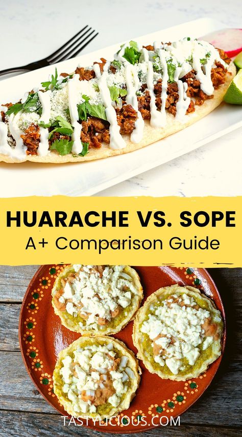 huarache vs sope | difference between sope and huarache | huaraches recipe | sopes recipe | mexican huarache food | Mexican Sopes Recipe | summer dinner recipes | healthy lunch ideas | dinner ideas | breakfast ideas | easy healthy dinner recipes Mexican Huaraches Food, Mexican Comfort Food Authentic, Mexican Sopes Recipe, Huaraches Mexicanos Recipe, Huarache Recipe, Huaraches Mexicanos Food, Huaraches Recipe, Huaraches Food, Sopes Mexican