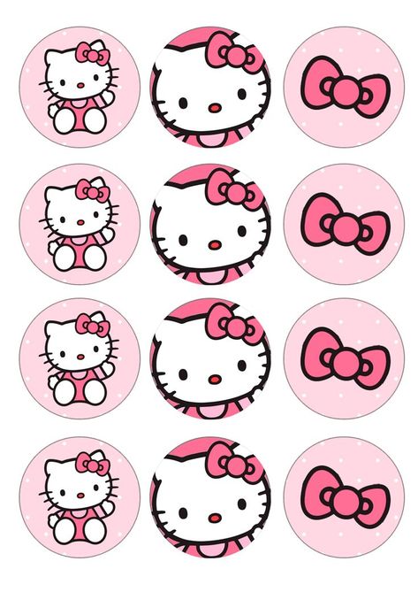 Kue Hello Kitty, Tort Hello Kitty, Hello Kitty Baby Shower, Hello Kitty Birthday Theme, Hello Kitty Stickers, Hello Kitty Theme Party, Kitty Crafts, Hello Kitty Imagenes, Images Hello Kitty