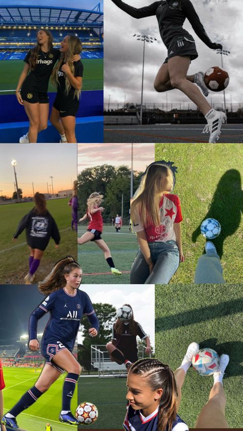 Vision board football girl aesthetic Football Girl Aesthetic, Football Aesthetic, Football Girl, Aesthetic Girl, Mood Board, Vision Board, Soccer, Football, American Football