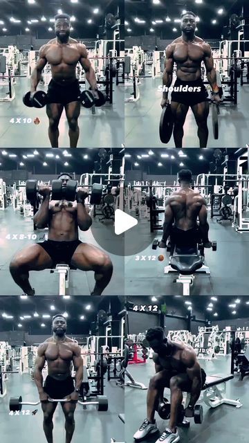 Gym | Fitness | Motivation on Instagram: "Shoulder workout routine for men 💪 Make your gym easy👇 Link in bio @gymcabin   Credits starboy_camair  Hashtags #shoulderworkout #shoulderworkoutroutine #shoulderworkoutathome #shoulderworkouts #bestshoulderworkout #workout" Shoulder Workouts For Men, Shoulder Workout At Home, Shoulder Workout Routine, Shoulder Workouts, Best Shoulder Workout, Bodybuilding Workouts Routines, Gym Fitness Motivation, Workout Routine For Men, Sweat It Out