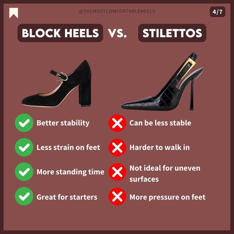 Comment “BEGINNER” to receive a list of beginner friendly heels ✨If you’re new to wearing heels, the thought of walking in them might seem a bit intimidating. But don’t worry, I’m here to help you. In this guide, I’ll share my top 10 picks for beginner-friendly high heels that won’t kill your feet. • • • #themostcomfortableheels #beginnerheels Heels Tips, Comfy Heels, Top 10, High Heels, Walking, Heels, How To Wear