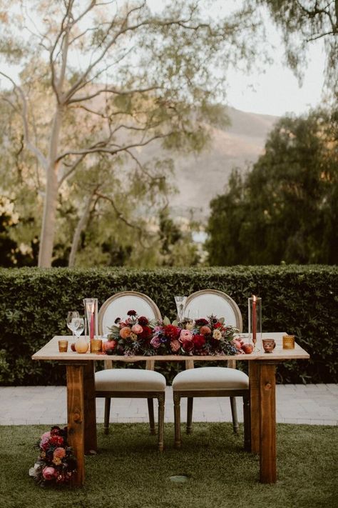 Bud Vases Candles, Moody Garden, Purple Raspberry, Sweetheart Table Flowers, Chuppah Flowers, Ranunculus Garden, Al Fresco Wedding, Aesthetic Shots, Camarillo California