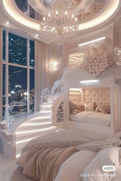 Dream Bedroom Luxury, Fancy Bedroom, Luxury Kids Bedroom, Cool Room Designs, Dream Bedroom Inspiration, Luxury Room Bedroom, Dream Life House, Dream Apartment Decor, Cute Bedroom