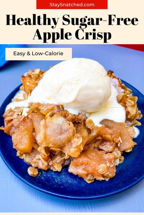 Apple Crisp Recipe Easy, Granny Smith Apples Recipes, Healthy Apple Crisp Recipe, Sugar Free Apple Crisp, Apple Crisp Recipe With Oats, Recipe With Oats, Apple Crisp With Oatmeal, Healthy Apple Crisp, Easy Apple Crisp Recipe