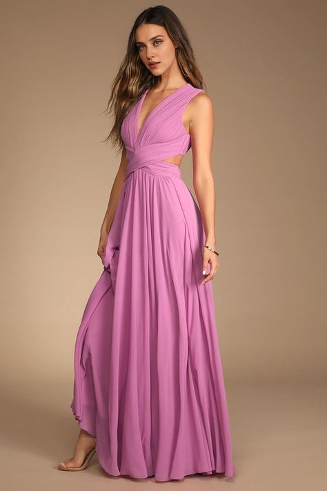 Weitese Formal Women's Dresses Vivid Deep V Neck Sleeveless Lilac Cutout Maxi Dress Prom Dress Shops Wedding Guest Dress Black Tie, Affordable Formal Dresses, Black Wedding Guest Dresses, Black Tie Wedding Guest Dress, Casual Wedding Guest Dresses, Beach Wedding Guest Dress, Black Tie Wedding Guests, Maxi Dress Sleeveless, Plum Dress