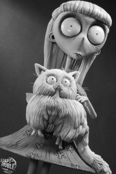 #frankenweenie #MrWhiskers #cat #TimBurton #weirdgirl Weird Girl, Tim Burton Characters, Tim Burton Style, Tim Burton Art, Tim Burton Films, Tim Burton Movie, Arte Horror, 3d Characters, Tim Burton