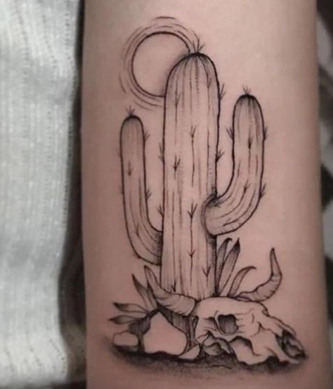 Cactus And Skull Tattoo, Cactus Sleeve, Skull Cactus, Sleeve Tattoo, Skull Tattoo, Sleeve Tattoos, Cactus, Tattoos, Pins