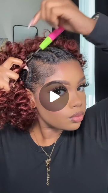 Best hair extensions, HD lace and wigs. 8% OFF Code: UU88 on Instagram: "✨POV: Installing Crochet With Curls Hair Extension For A Bob Hairtyle💕

🤑Code to save $$ off: “UY10”
😘Follow @ulahairr for more hair inspiration~
🛒#​Ula hair 100% human hair vendor
👉🏽Click bio link for more hairstyles
______________________________
⬇️COMMENT BELOW⬇️
❤️LIKE, SHARE AND FOLLOW❤️

#curlybob #redhair #Crochetbraids #Protectivestyle #redhaircolor #cornrows #crochetstyles #crochethair ⁣" Crochet Curls Hairstyles, Curly Hair Crochet, Wand Curl Crochet Hair, Crochet Curls, Bob Hair Style, Best Hair Extensions, Curls Hair, Hair Extensions Best, Hair Vendor