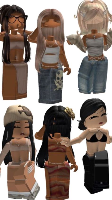 Y2k Baddie Outfits, Scream Characters, Y2k Baddie, Emo Roblox Avatar, Y2k Art, Black Hair Roblox, Baddie Outfits Ideas, Female Avatar, Coding Clothes