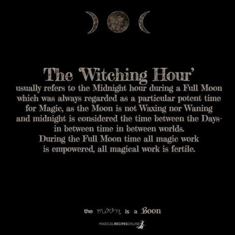 Witching hour Magical Recipes, Witch Board, Magical Moon, Moon Spells, The Witching Hour, Which Witch, Eclectic Witch, Wiccan Witch, Magick Spells