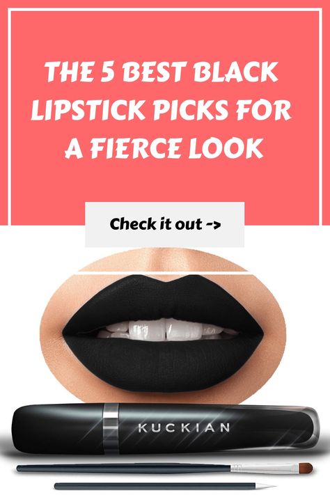 One lipstick was voted the best black lipstick in the U.S. #blacklipstick #goth #halloween #black Best Black Lipstick, Black Lipstick Makeup, Goth Halloween, Dark Lipstick, Black Lipstick, Black Lips, Halloween Make Up, Halloween Black, Lipstick Makeup