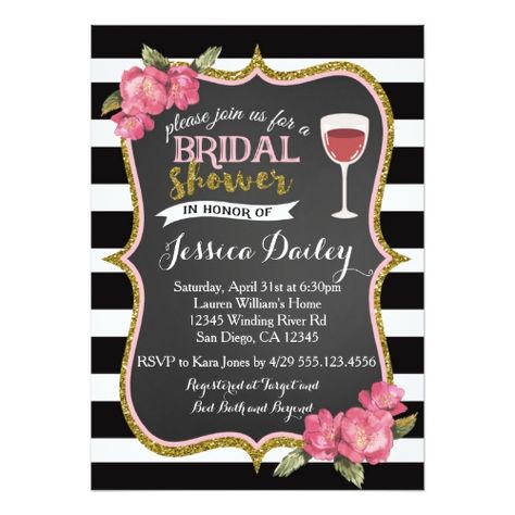 Wine Bridal Shower Invitation Wine Bridal Shower Invitations, Lingerie Bridal Shower Invitations, Couples Baby Shower Invitations, Bridal Shower Wine, 50th Birthday Party Invitations, 50th Birthday Invitations, 40th Birthday Invitations, Baby Shower Invitaciones, Adult Birthday Invitations