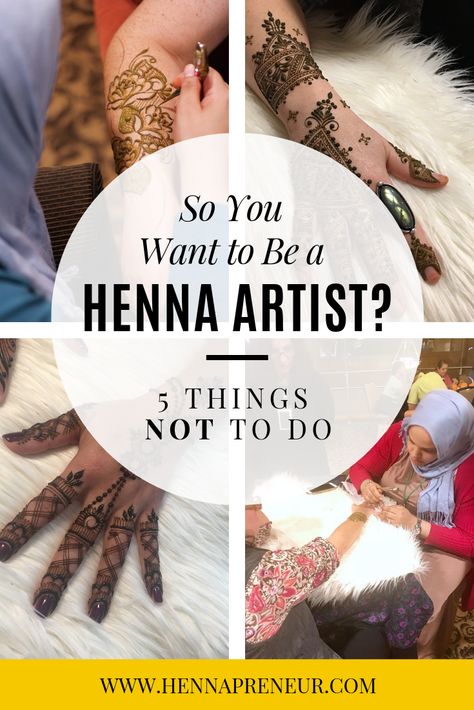 5 things to definitely avoid if you want to become a professional henna artist.  Learn Henna Online with Hennapreneur Henna Tattoo Recipe, How To Do Henna, Henna Tattoo Diy, How To Apply Henna, Henna Recipe, How To Make Henna, Learn Henna, Henna Ink, Henna Pen