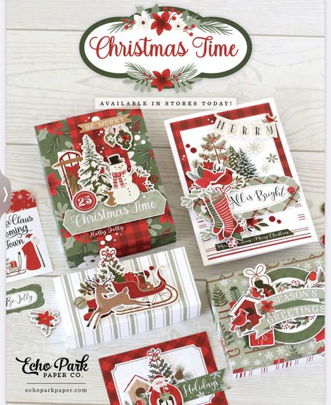 Handcrafted Christmas Cards, Card Layouts, Echo Park Paper, Christmas Planner, Christmas Scrapbook, Echo Park, Christmas Card Design, Handmade Holiday, Crafty Projects