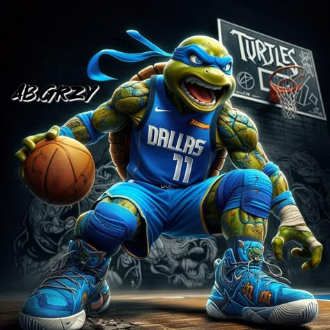 Tmnt Basketball, Basketball Players Wallpaper, Ninja Turtles Art Draw, God Cute, Players Wallpaper, Cool Cartoon Drawings, Joker Photos, Hood Wallpapers, Dancer Poster