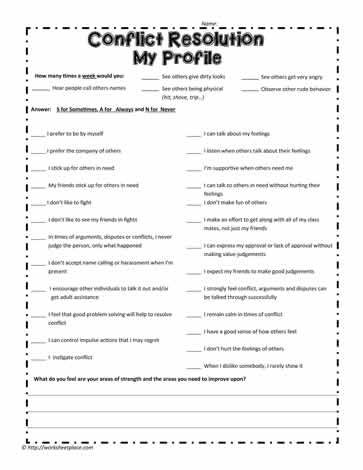 Conflict Profile Apple Of Discord, Conflict Resolution Activities, Conflict Resolution Worksheet, Group Therapy Activities, Resolve Conflict, Interpersonal Conflict, Resolving Conflict, Guidance Lessons, Elementary Counseling