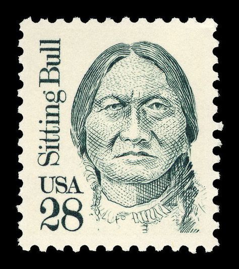 Usps Stamps, Usa Stamps, Sitting Bull, Commemorative Stamps, Postcard Stamps, Rare Stamps, Postage Stamp Art, Painted Pony, Vintage Postage Stamps