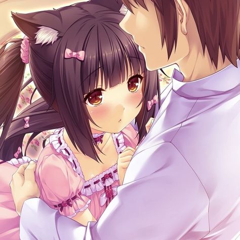 Chocola Icon, Nekopara Icons, Nekopara Chocola, Moe Anime, Kawaii Core, Favorite Book Quotes, Pastel Pink Aesthetic, Old Anime, Animal Ears