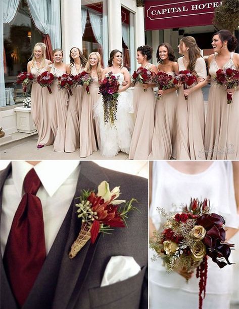 Gray Wedding Color Schemes, Black And Grey Wedding, Lilac Gray Wedding, Grey Wedding Ideas, Grey Wedding Colors, Grey Winter Wedding, Grey Wedding Decor, Beige Bridesmaid Dress, Beige Bridesmaids