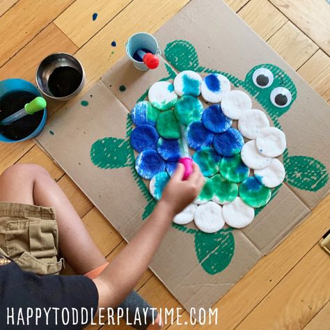 Turtle Activities, March Preschool, Turtle Craft, Under The Sea Crafts, Aboriginal Education, Turtle Day, Easy Toddler Crafts, Turtle Crafts, Daycare Room