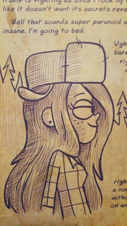 Gravity Illustration, Libro Gravity Falls, Gravity Falls Journal, Gravity Falls Dipper, Fall Drawings, Gravity Falls Fan Art, Desenhos Gravity Falls, Gravity Falls Art, Sketchbook Art Inspiration