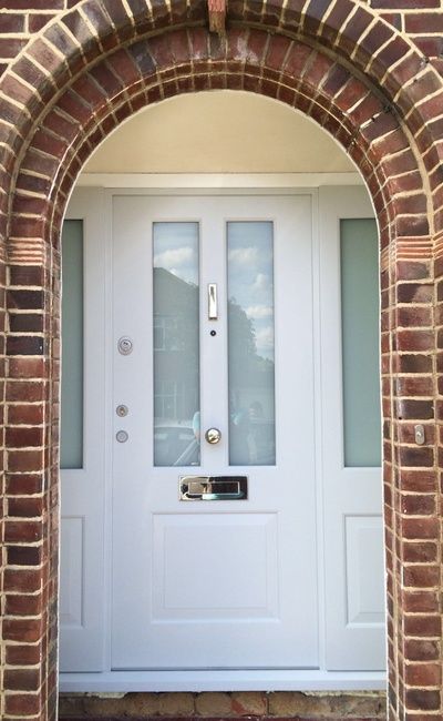 1930s Front Door Colours, Outdoor Lights Front Door 1930, 1930s Doors External, 1930s Upvc Front Door, 1930 Composite Front Door, Fromt Doors, 1930s House Exterior, Composite Front Doors Uk, Victorian Front Door