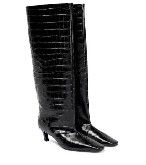 Search results for: 'toteme' Knee Length Boots Outfit, Boots And Dresses, Wide Shaft Boots, Croc Boots, Knee Thigh Boots, Black Leather Knee High Boots, Small Ideas, Mid Heel Boots, Silver Boots