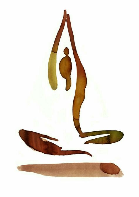 Ekaterina Koroleva, Yoga Art Painting, Yoga Painting, Yoga Kunst, Yoga Drawing, Arte Yoga, Yoga Symbols, Yoga Illustration, Yoga Aesthetic