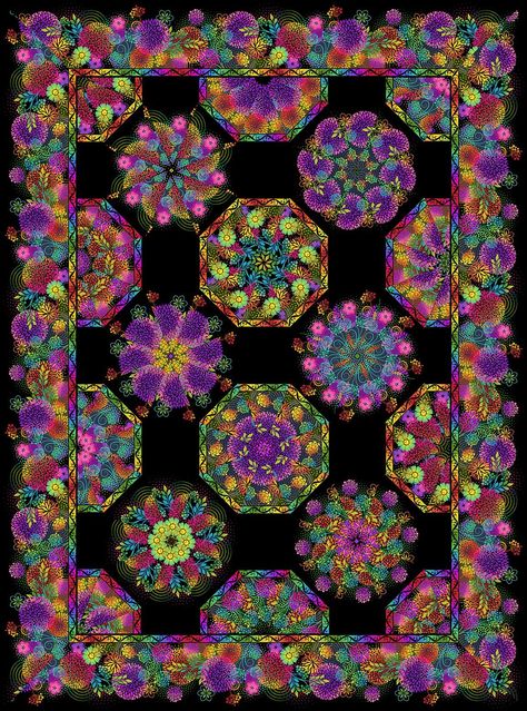 Kaleidoscope Quilts, One Block Wonder, Quilt Pattern Book, Kaleidoscope Quilt, Kaffe Fassett Quilts, The Quilt Show, Kaleidoscopes, Quilt Stores, Garden Quilt