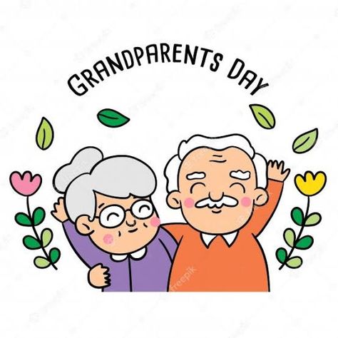 Grandparents Day Drawing, Draw Doodle, Cute Drawing, School Event, School Events, Grandparents Day, Vector Drawing, Event Ideas, Vector Photo