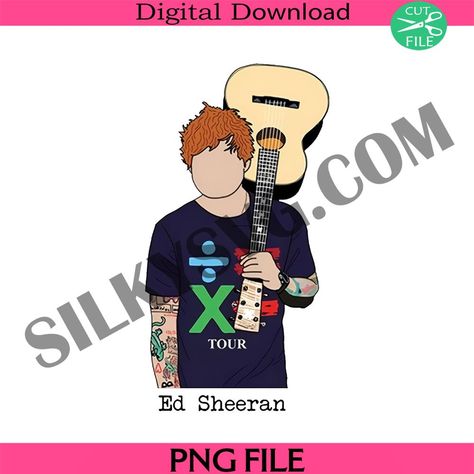 Ed Sheeran Tour, Ed Sheeran Guitar, Guitar Png, Png Music, Ed Sheeran, Logo Embroidery, Embroidery Files, Embroidery Logo, Guitar