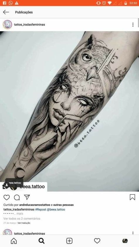 #OwlTattoo #CuteOwlTattoo #OwlInk #OwlTattooDesign #OwlTattooArt #InkedOwls #OwlTattooIdeas #OwlTattooLove #TattooInspiration #AnimalTattoos Warrior Female Tattoo, Huntress Tattoo, Celtic Warrior Tattoos, Artemis Tattoo, Female Warrior Tattoo, Tattoos 2024, Feminine Tattoo Sleeves, Black Cat Tattoos, Boho Tattoos