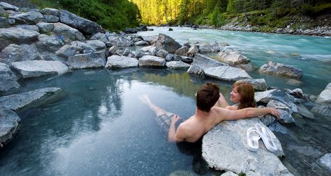 Where to find some of Canada's most inviting hot springs. #lussierhotsprings #whiteswan #provincialpark #canada #relax #relaxation #spa #nature #natural Albania Tourism, Winter Date Ideas, Spring Resort, British Columbia Canada, Rocky Mountain National Park, Whistler, Albania, Hot Springs, Rocky Mountains