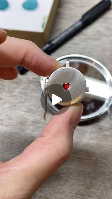 Handmade by Jenny on Instagram: "My little heart locket is coming along and the last thing that needs to be soldered on is the catch to keep it closed and maybe a few 18k gold accents 🤩  I’ve been having a hard time getting a really tight fit with the pin that goes through the hinges so I have something called a draw plate coming today.  This will help me get the exact size wire I need for a really snug fit in the hinges and will keep things from wobbling around when you open and close it.  I know you like seeing these things so I’ll try to remember to show you when I use it 💕  Now while I’m waiting for my supplies maybe I’ll work on a new statement ring for you 🌊. . . . . . . . #heartlocket  #redseaglass  #beachstones  #seaglasscollector  #seaglassjewelry  #natureinspiredjewelry" Red Sea Glass, Locket Ring, Jewelry Lockets, The Catch, Try To Remember, Beach Stones, Nature Inspired Jewelry, Heart Locket, Hard Time