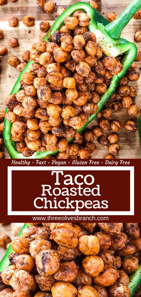 Dairy Free Tacos, Roasted Garbanzo Beans, Garbanzo Bean Recipes, Chickpea Recipes Roasted, Entertaining Appetizers, Bean Snacks, Vegetarian Gluten Free, Mexican Appetizers, Mexican Spices