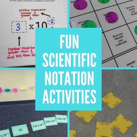 Scientific Notation Ordering Cards Activity | Math = Love Scientific Notation Activities, Math Projects Middle School, Middle School Math Worksheets, Math Spiral Review, Maths Activities Middle School, Sixth Grade Math, Scientific Notation, Math Division, Spiral Review